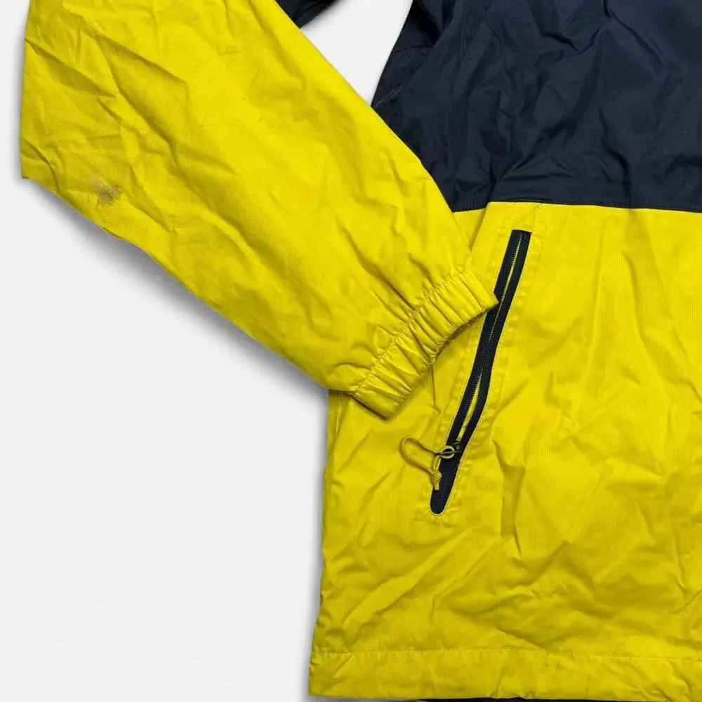 The North Face Yellow Navy Windbreaker Jacket Men’s Small Hooded